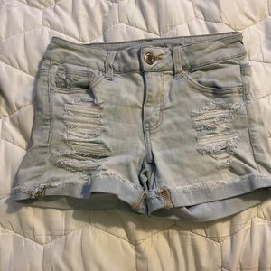 American Eagle midi jean shorts